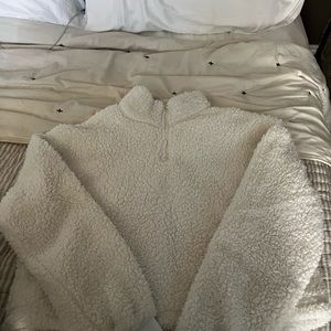 Cropped sherpa jacket